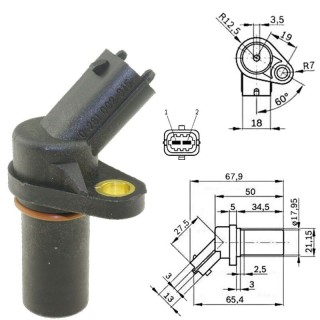 Capteur Vilebrequin PMH 0261210151 Opel Corsa C D Astra G H Meriva