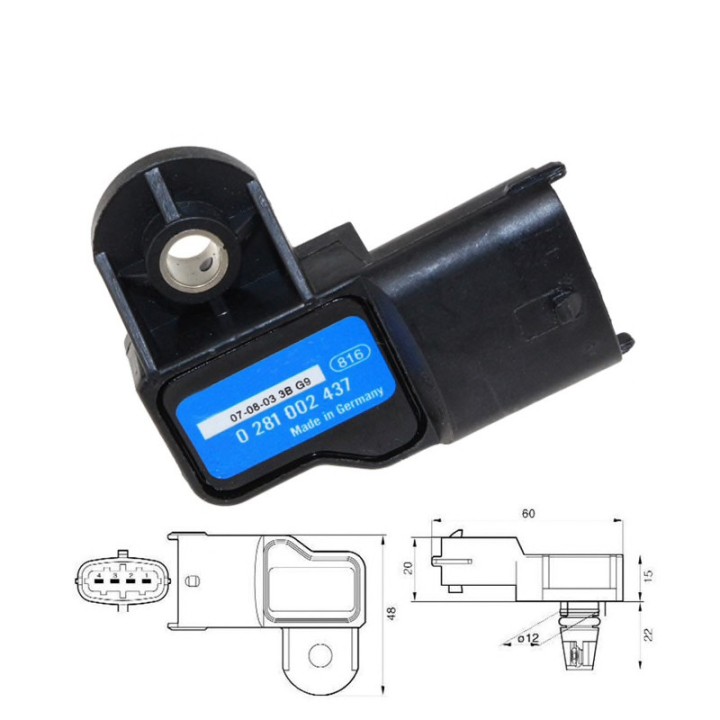 Capteur Pression MAP Bosch 0281006028 Fiat Opel Ford 1.9 JTD CDTi